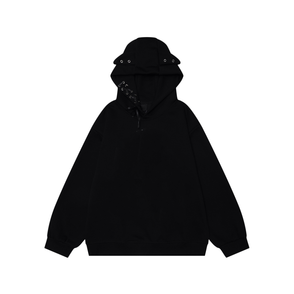 Sweet Cool Lace-Up Hoodie Women's Relaxed Fit Pullover