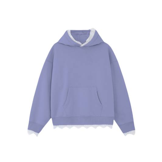 Elegant Early Autumn Lace Hoodie