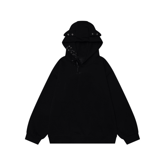 Sweet Cool Lace-Up Hoodie Women's Relaxed Fit Pullover