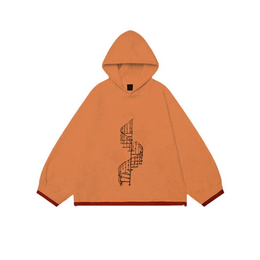 Oversized Hoodie Unisex Vintage Design Relaxed Fit