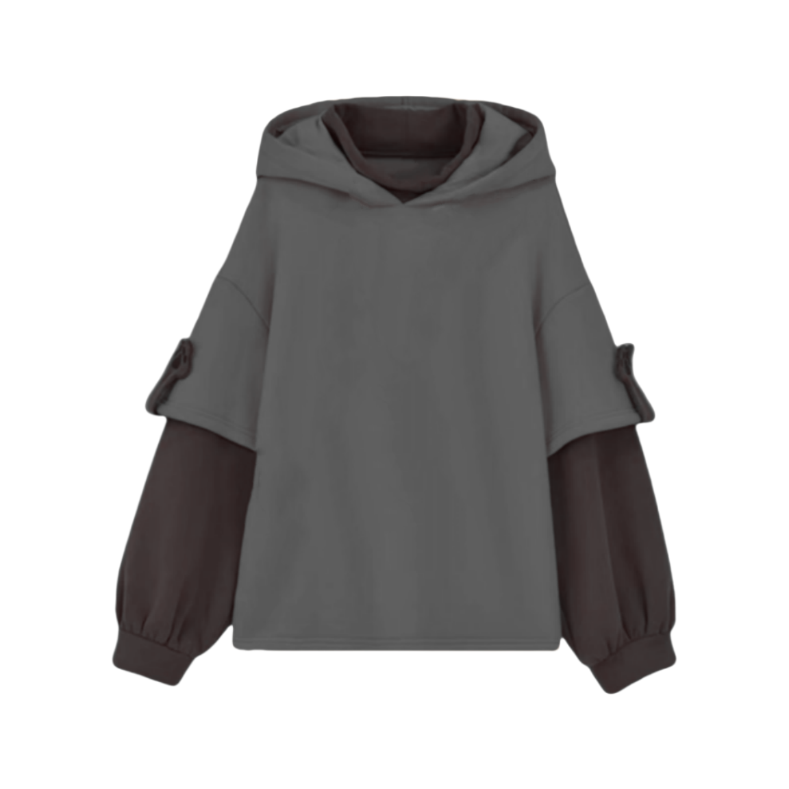 Unisex Layered Look Hoodie for Spring/Autumn