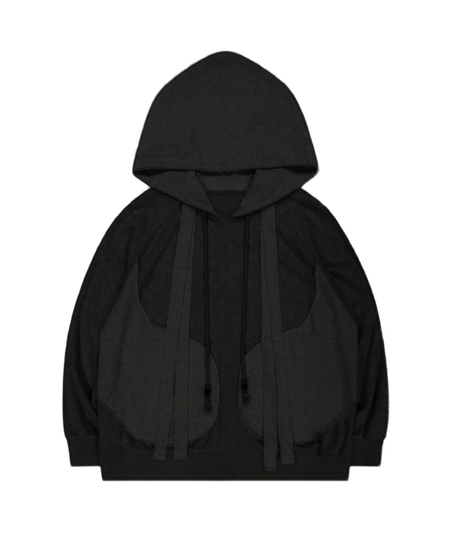 Unisex Layered Look Hoodie for Spring/Autumn