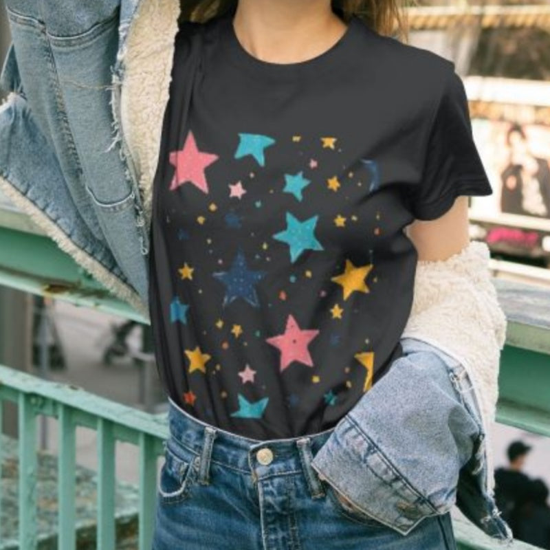 Dreamy Star Pattern T-Shirt