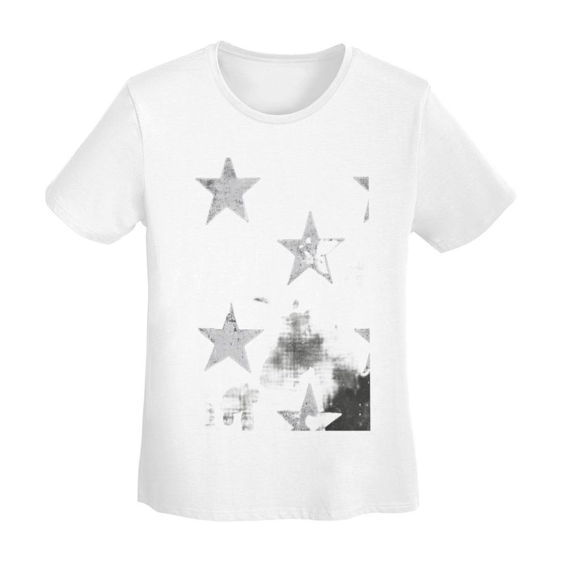 Classic Comfort Soft Star Pattern T-Shirt
