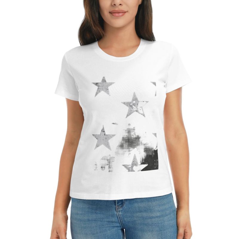 Classic Comfort Soft Star Pattern T-Shirt