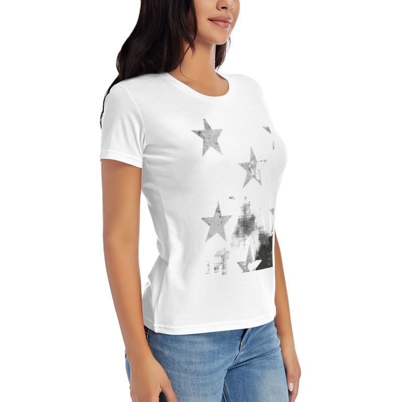 Classic Comfort Soft Star Pattern T-Shirt
