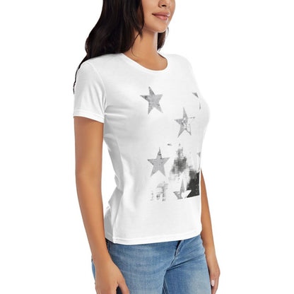 Classic Comfort Soft Star Pattern T-Shirt