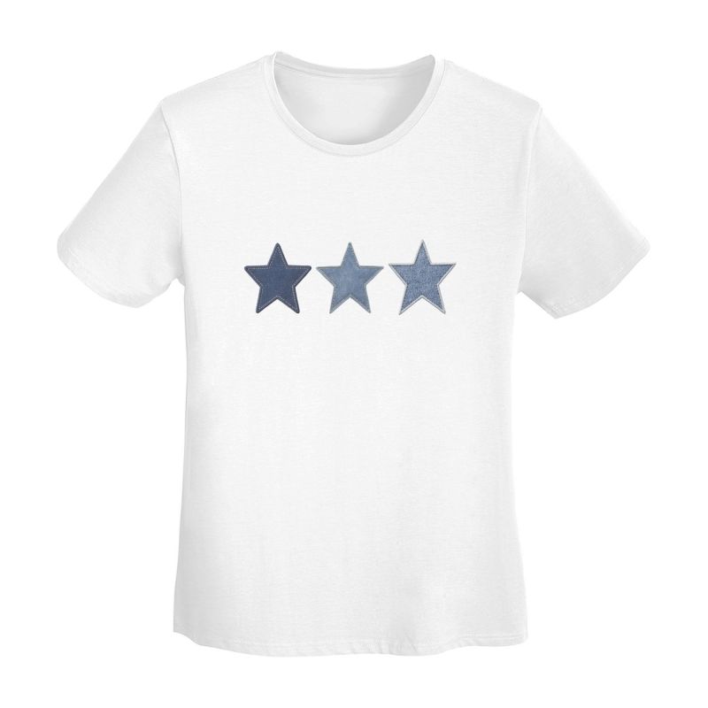 Printed Gradient Star T-Shirt