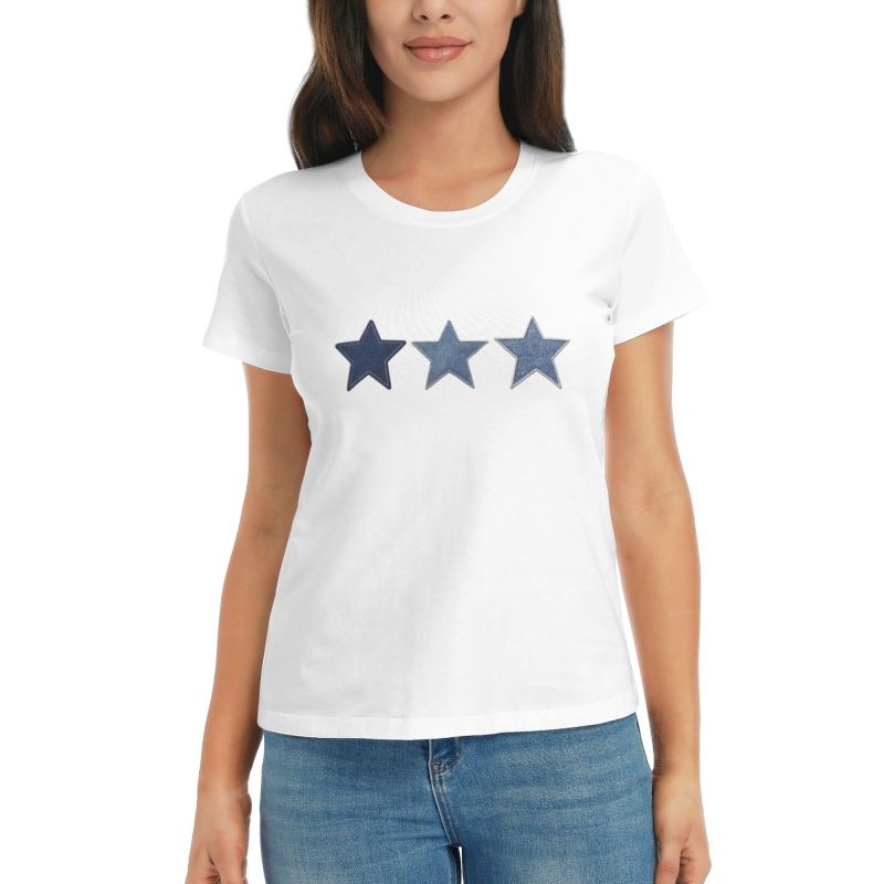 Printed Gradient Star T-Shirt