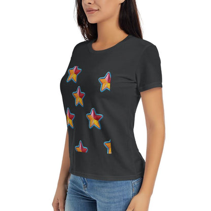 Classic Embroidered Multicolor Star T-Shirt