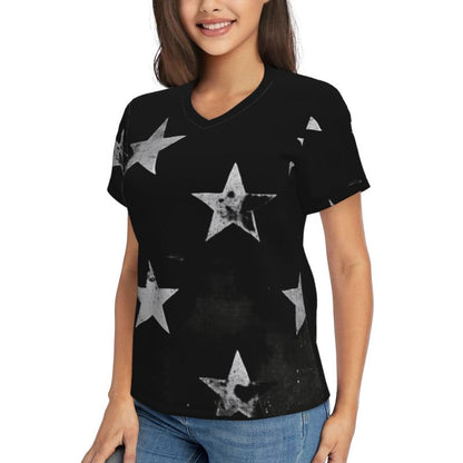 Fashionable Versatile Star Print T-Shirt