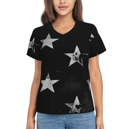 Fashionable Versatile Star Print T-Shirt