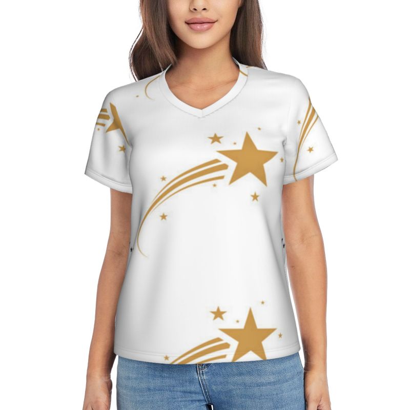 Vibrant Shooting Star Print T-Shirt