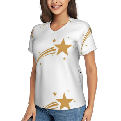 Vibrant Shooting Star Print T-Shirt