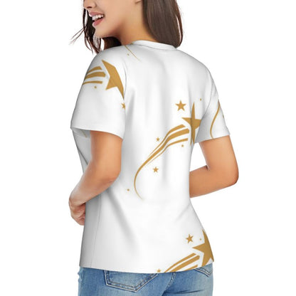 Vibrant Shooting Star Print T-Shirt