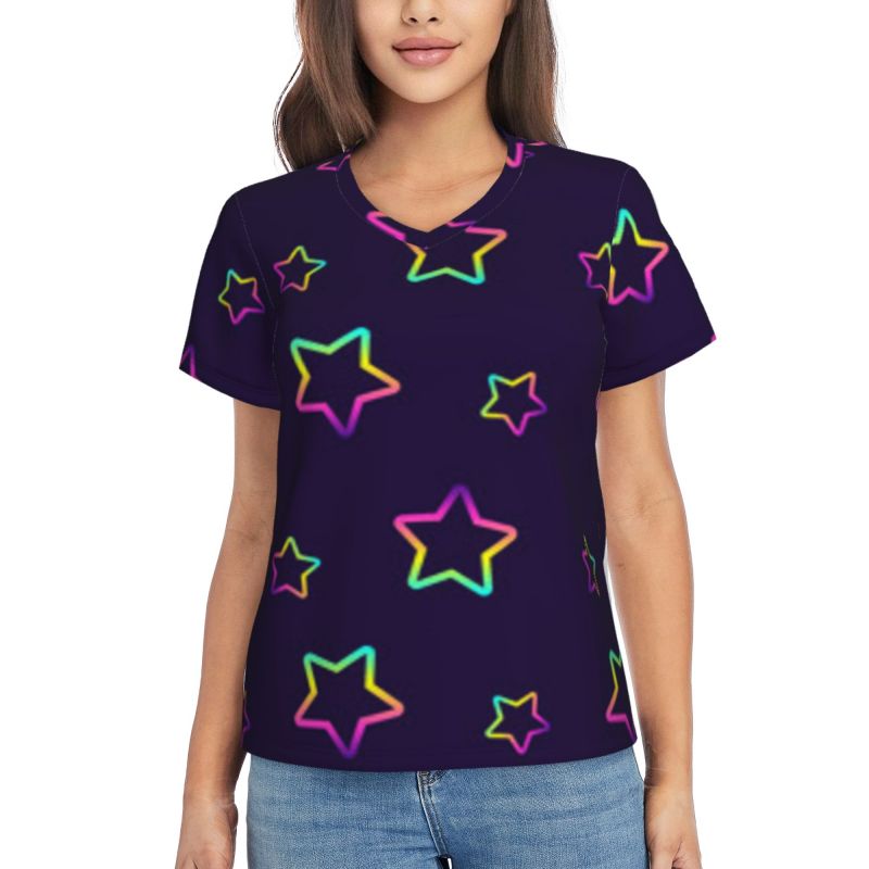Colorful Star Fashion T-Shirt