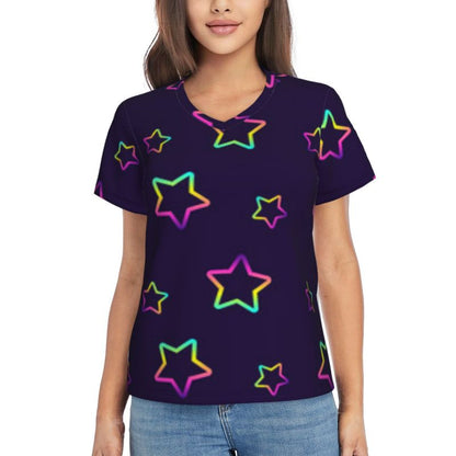 Colorful Star Fashion T-Shirt