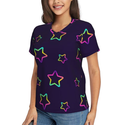 Colorful Star Fashion T-Shirt