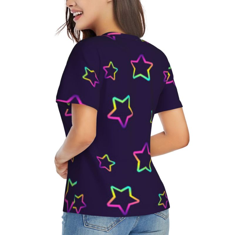 Colorful Star Fashion T-Shirt