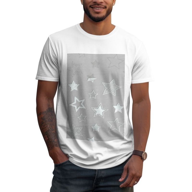 Comfortable Fitted Classic Star Style T-Shirt
