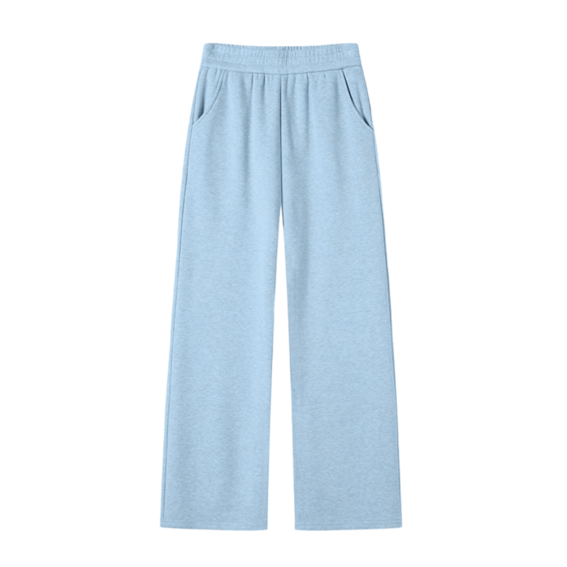 Minimalist High-Waisted Straight-Leg Sweatpants